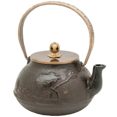 Cast Iron Teapot - Lotus