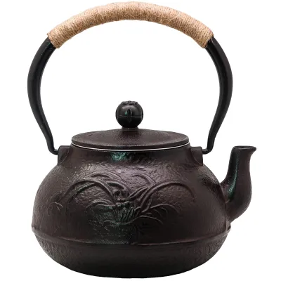 Cast Iron Teapot -  Orchid 1l