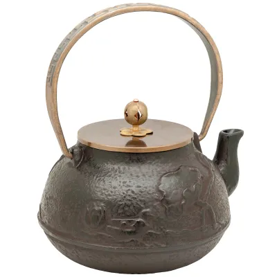 Cast Iron Teapot - Lotus