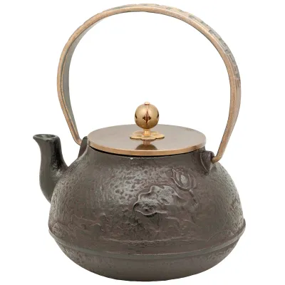 Cast Iron Teapot - Lotus