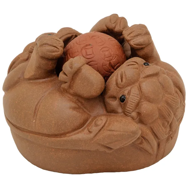Product Light Brown Pixiu with a Ball Image