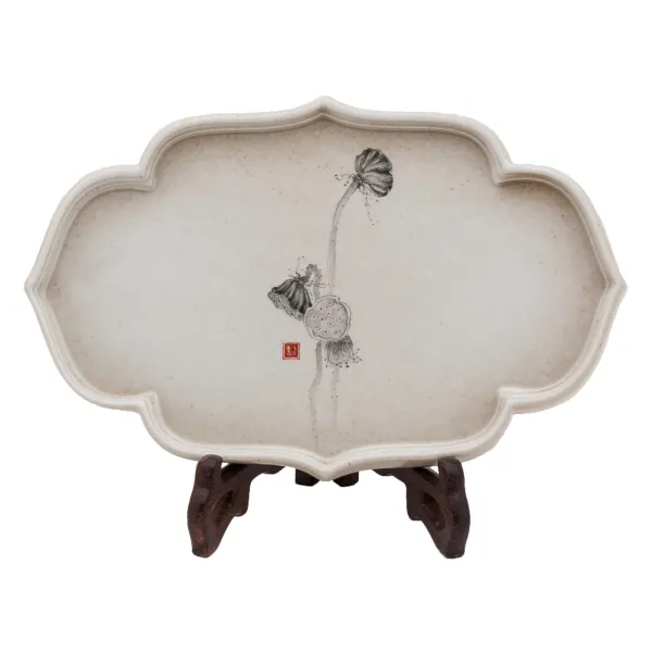 Product Tea Tray Lotus Image
