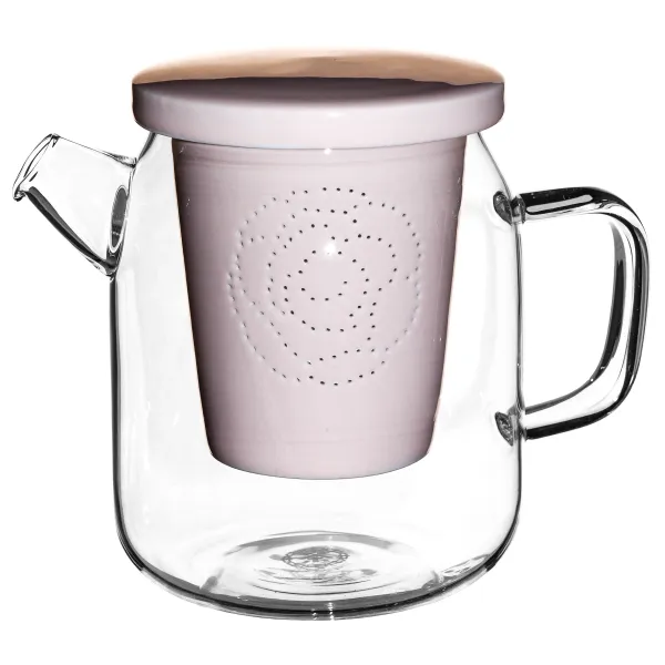 Product Skleněná luhovací konvice s porcelánovým sítkem Image