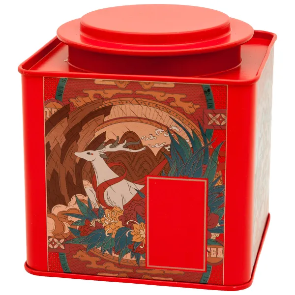 Product Red Tea Tin - Deer Image