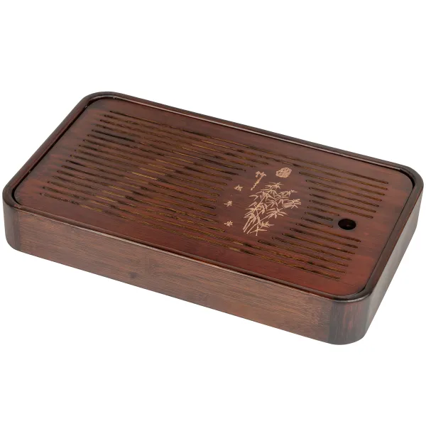 Product Tea tray bamboo rounded dark Image