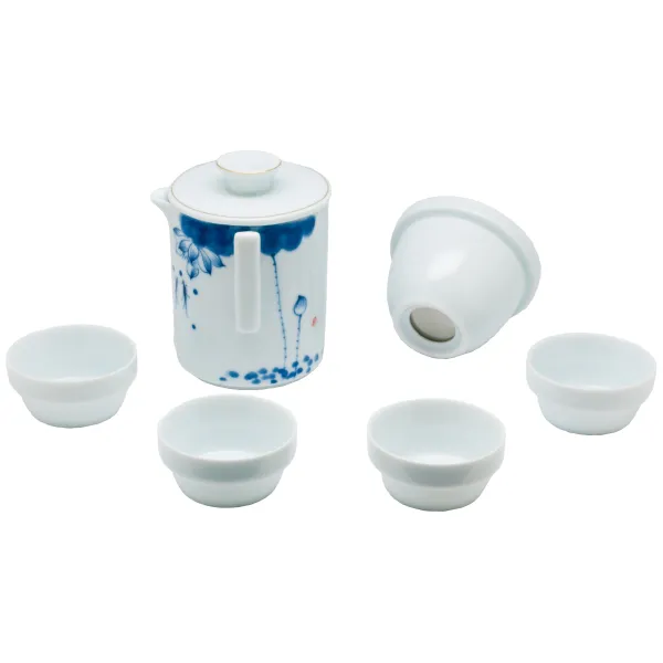 Product Porcelain Travel Tea Set - Lotus Image
