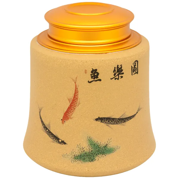 Product Yixing Tea Jar 150g - Fish Image