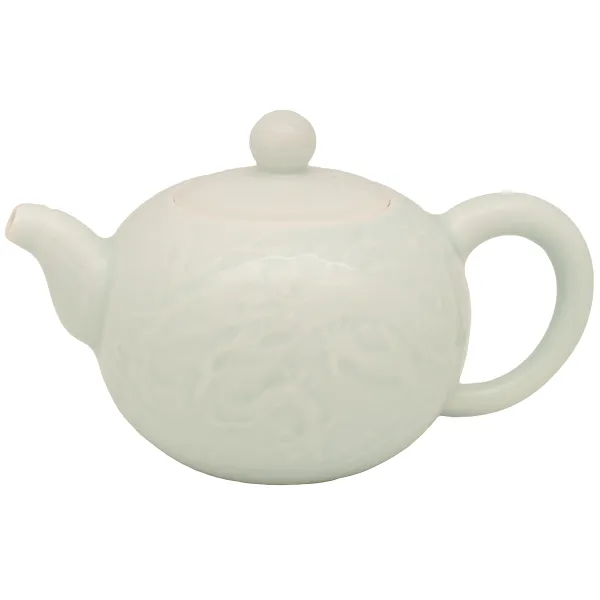 Product Light Blue Teapot with Dragon Image