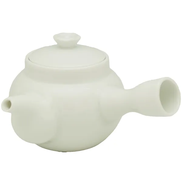 Product White Teapot with Side Handle Image