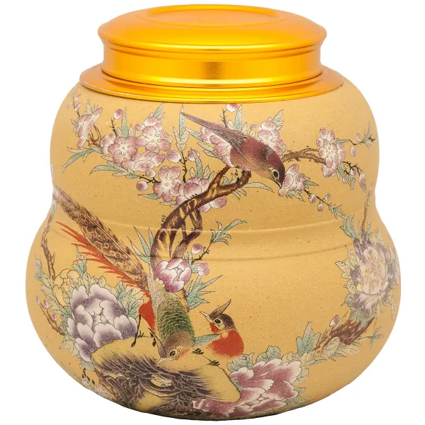 Product Yixing Tea Jar 500g - Birds Image