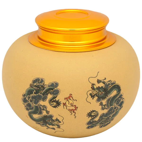 Product Yixing Tea Jar 250g - Dragons (Low) Image