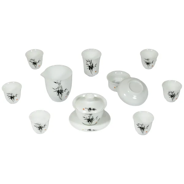 Product Bing Zhong Yu Ci Porcelain Tea Set – Zhu Ye Image